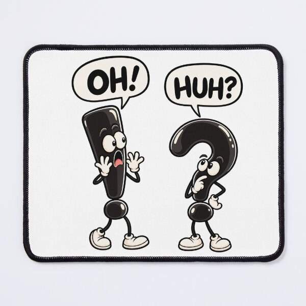 Item preview, Funny Punctuation Characters Oh Huh designed and sold by RetroPop23.