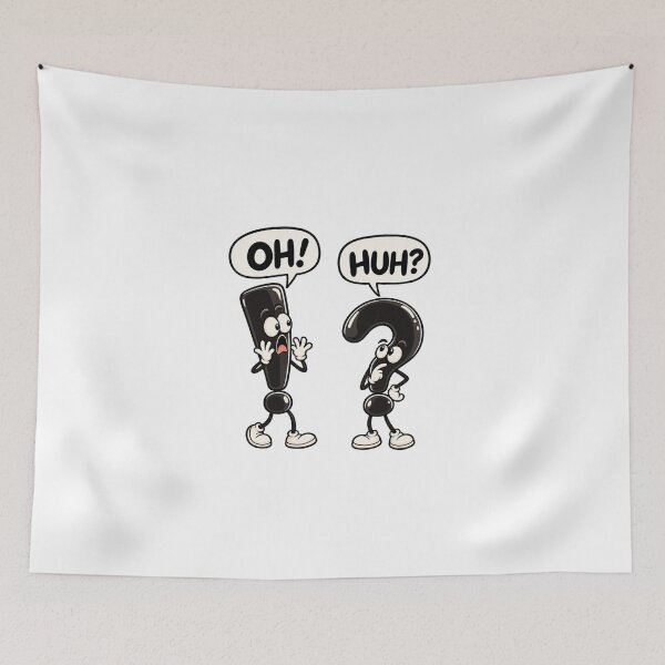 Item preview, Funny Punctuation Characters Oh Huh designed and sold by RetroPop23.