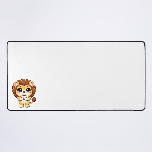 Item preview, Cute Kawaii Lion With Coffee designed and sold by Eternalski.