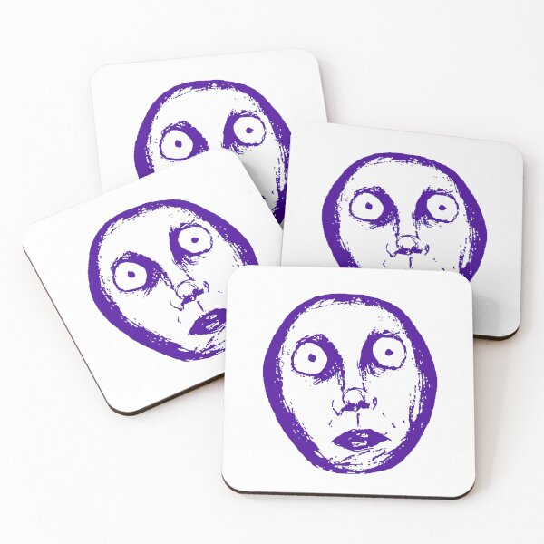 Item preview,  horror sticker scared purple designed and sold by Earlrose.