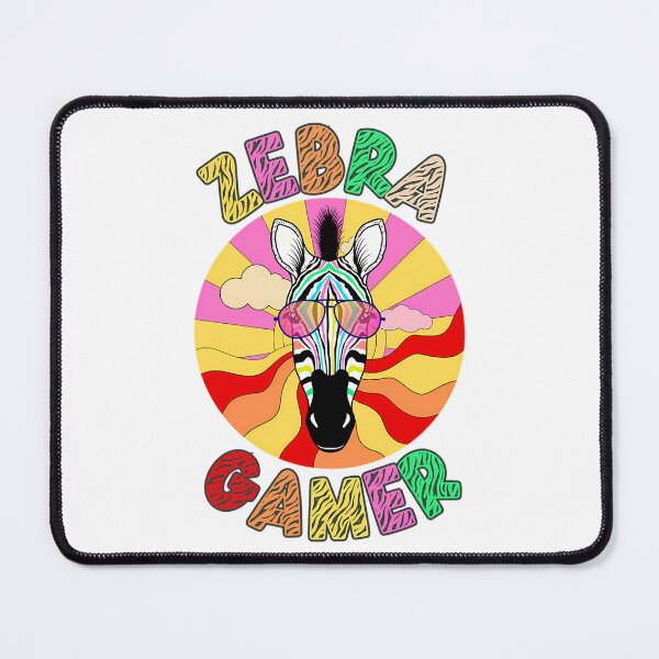 Item preview, Zebra Gamer - Retro Style Design With Cool Sunglasses-Wearing Zebra designed and sold by MySweatees.