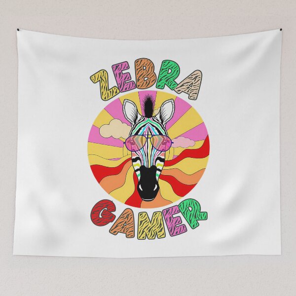 Item preview, Zebra Gamer - Retro Style Design With Cool Sunglasses-Wearing Zebra designed and sold by MySweatees.