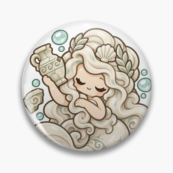 Item preview, Cute Ancient Statue Mermaid designed and sold by Little Tide Studio.