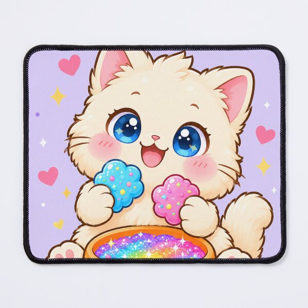 Item preview, Rainbow Cookie Kawaii Kitten designed and sold by Pure Craft.