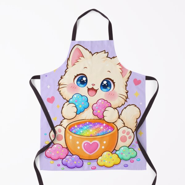 Item preview, Rainbow Cookie Kawaii Kitten designed and sold by Pure Craft.