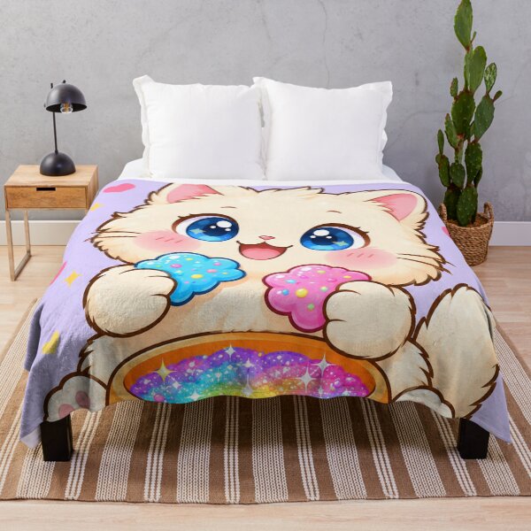 Item preview, Rainbow Cookie Kawaii Kitten designed and sold by Pure Craft.