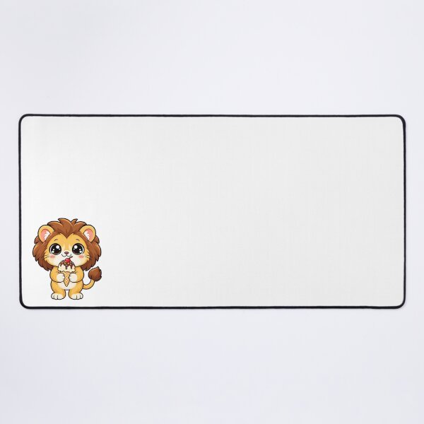 Item preview, Cute Kawaii Lion With Ice Cream designed and sold by Eternalski.