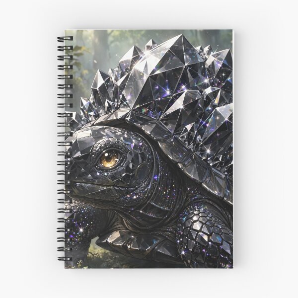 Item preview, Black Crystal Turtle - Obsidian Gemstone Tortoise Fantasy Beast Art designed and sold by Sourcestores1.