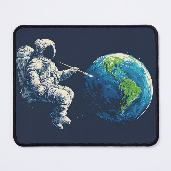 Item preview, Space Painting Earth – Astronaut Creating Cosmic Art designed and sold by D-Oles-Mercher.