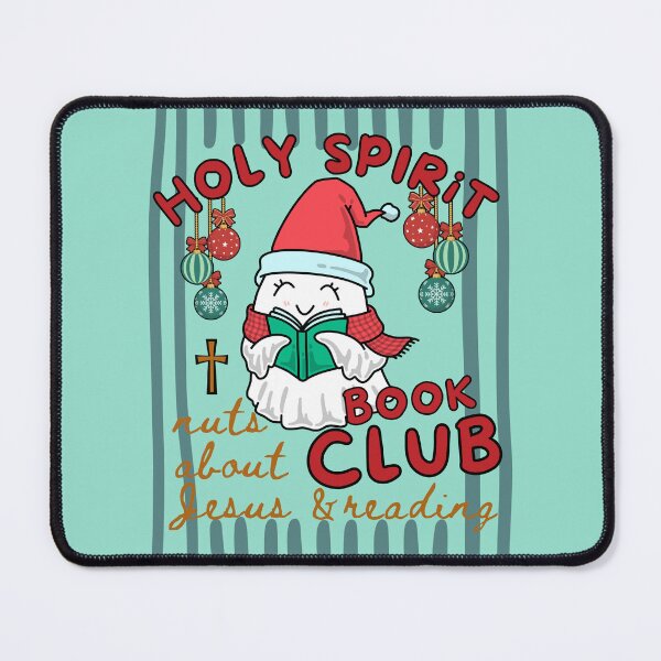 Item preview, Holy Spirit Book Club Nuts About Jesus and Books Love Christmas Cute Ghost Reading Bookish designed and sold by Forevermore.