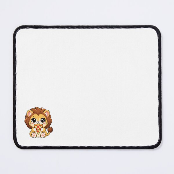 Item preview, Cute Kawaii Lion With Pizza designed and sold by Eternalski.