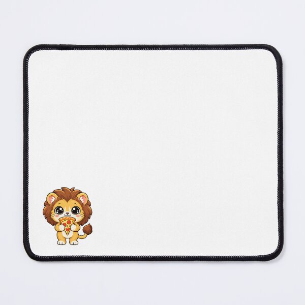 Item preview, Cute Kawaii Lion With Pizza designed and sold by Eternalski.