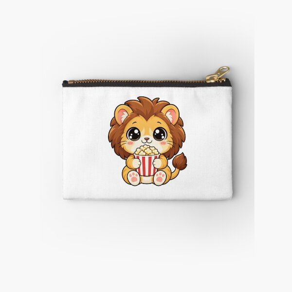 Item preview, Cute Kawaii Lion With Popcorn designed and sold by Eternalski.