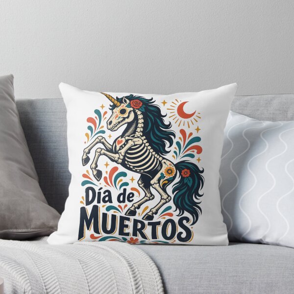 Item preview, Dia de Muertos Floral Skeleton Unicorn designed and sold by MagicTheDog.