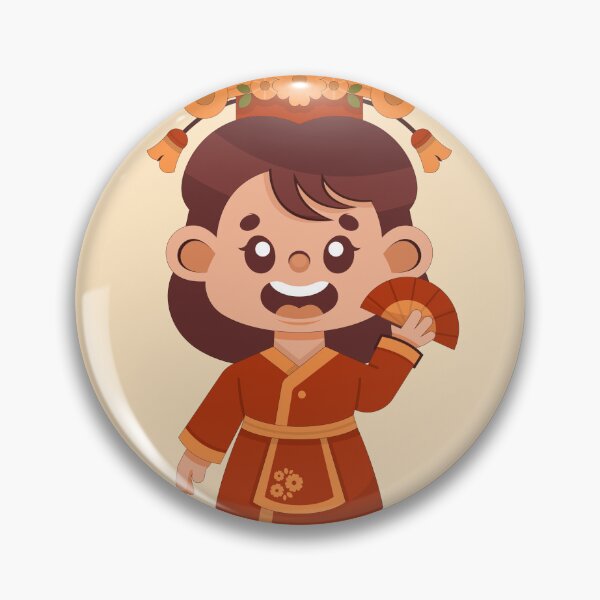 Item preview, Cute Japanese Geisha Girl Folding Fan Kimono Vector designed and sold by PIXeez⭐️⭐️⭐️⭐️⭐️.