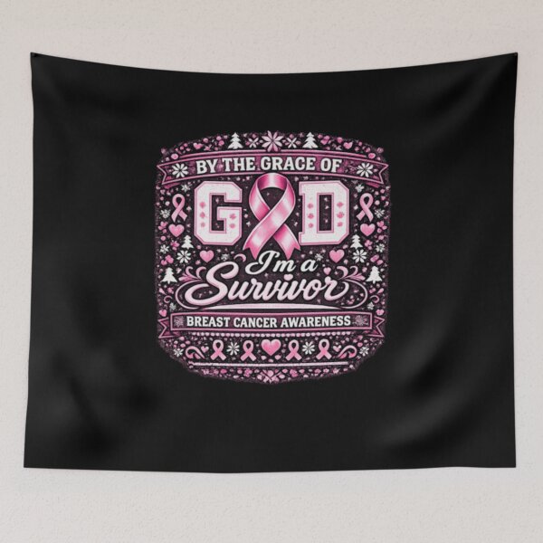 Item preview, Grace Of God Survivor Folk Art Ribbon  designed and sold by alvablakefg.