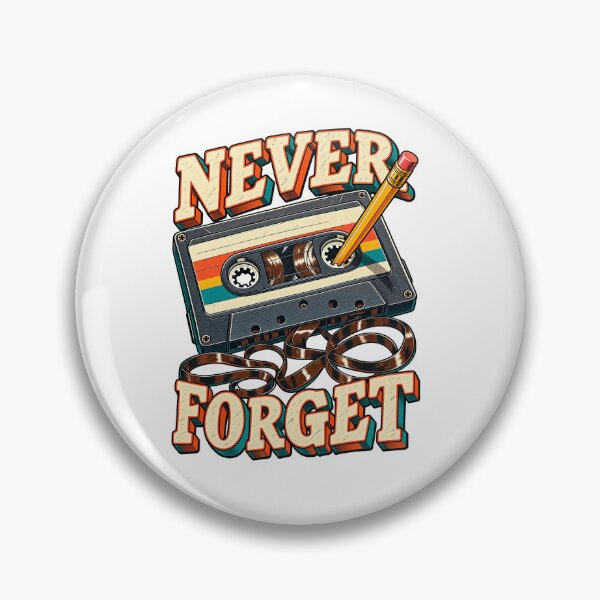 Item preview, Never Forget Cassette Tape and Pencil designed and sold by NorthbornSupply.