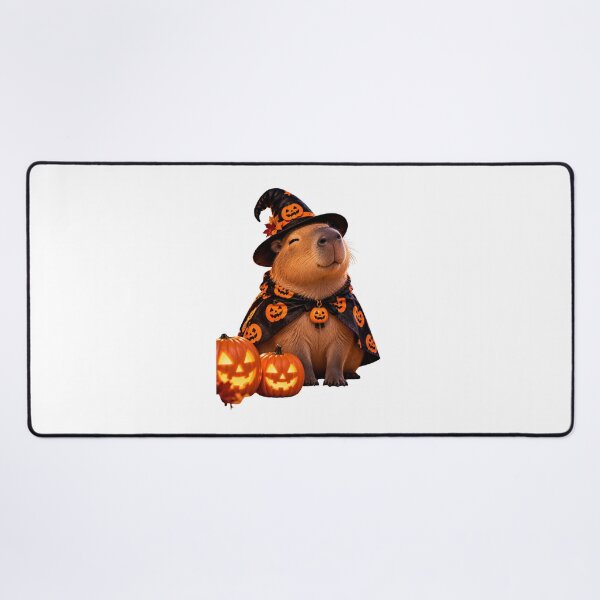 Item preview, Cute Halloween Capybara Spooky Pumpkin Witch Hat Design designed and sold by RAYOUS.