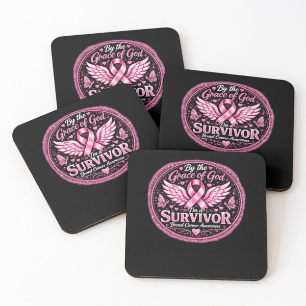 Item preview, Survivor Angel Wings Badge Breast Cancer designed and sold by alvablakefg.