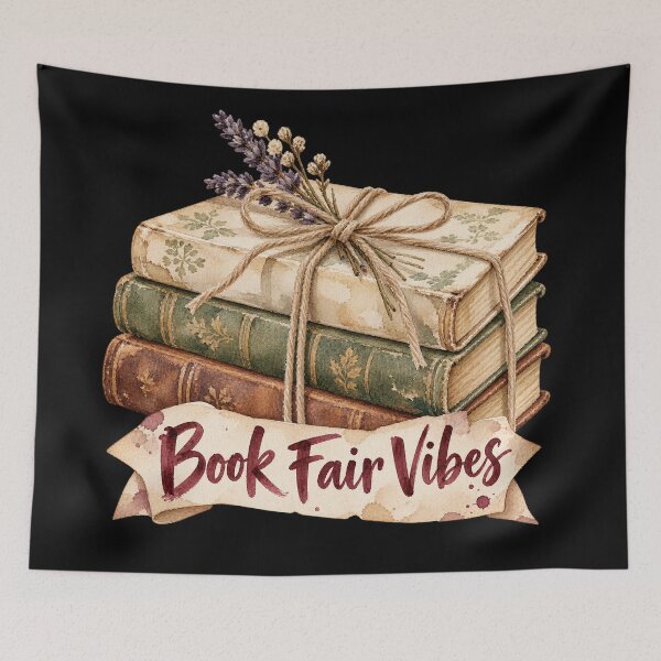 Item preview, Book Fair Vibes Vintage Watercolor Books designed and sold by Ela-graphicwiz.