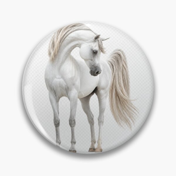 Item preview, Majestuoso caballo árabe blanco: una elegante fantasía ecuestre. designed and sold by anaqae-questria.