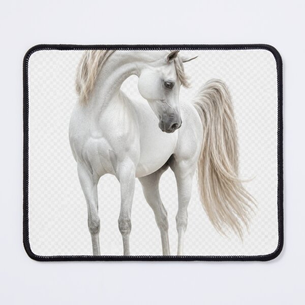 Item preview, Majestic White Arabian Horse – Elegant Equestrian Fantasy designed and sold by anaqae-questria.