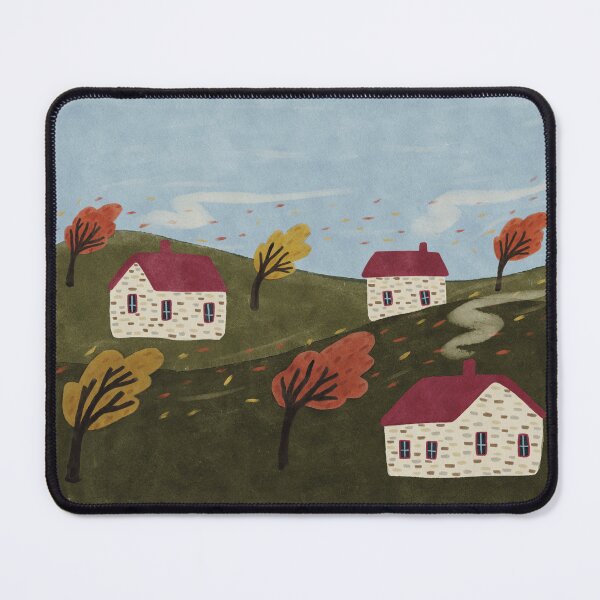 Item preview, october leaves folka art designed and sold by KitschByKate.