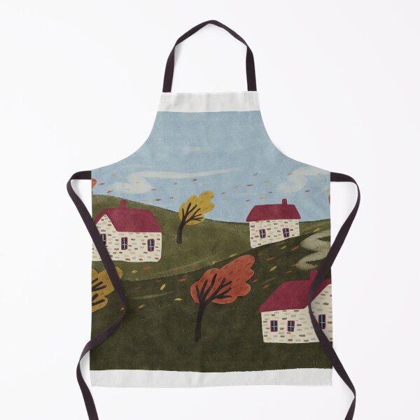 Item preview, october leaves folka art designed and sold by KitschByKate.