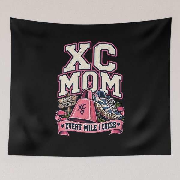 Artikelvorschau, XC Mom Every Mile I Cheer - Cross Country Mom entworfen und verkauft von MOTIFOLK.