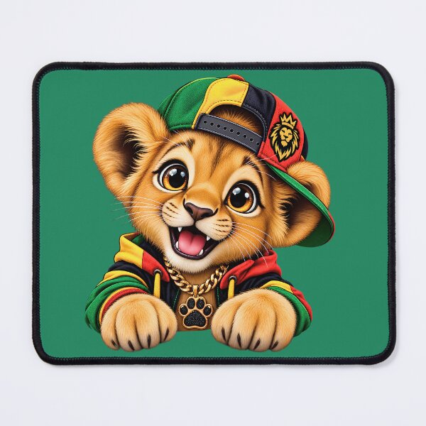 Item preview, Rasta Lion Cub Streetwear Vibe - Reggae Animal Print designed and sold by digitalbob60.