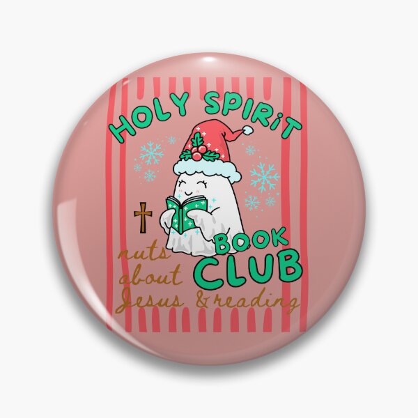 Item preview, Holy Spirit Book Club Nuts About Jesus and Books Love Christmas Cute Ghost Reading Bookish designed and sold by Forevermore.