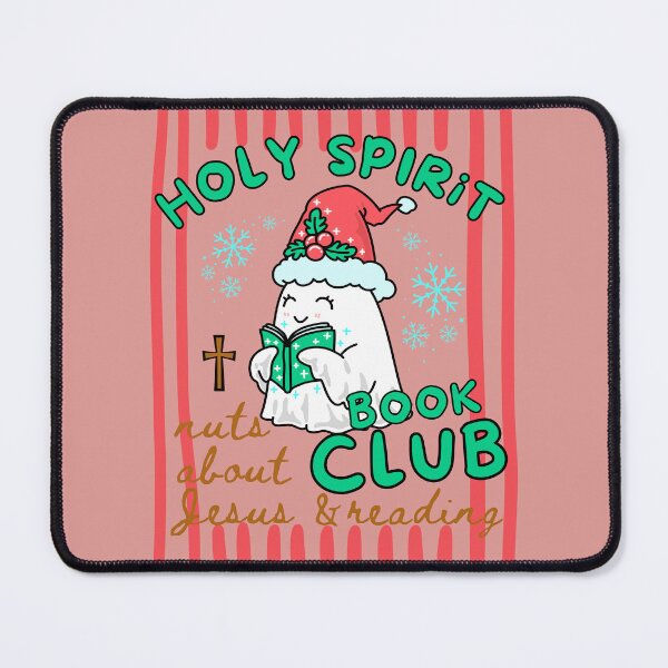 Item preview, Holy Spirit Book Club Nuts About Jesus and Books Love Christmas Cute Ghost Reading Bookish designed and sold by Forevermore.