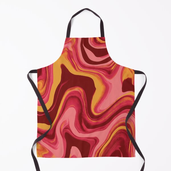 Item preview, Cherry Red, Coral Pink & Mustard Psychedelic Swirl designed and sold by AlfiB.