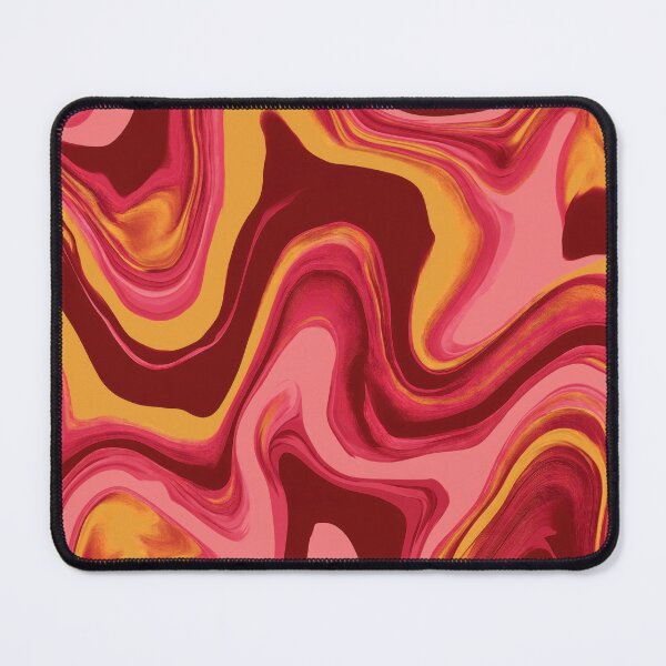 Item preview, Cherry Red, Coral Pink & Mustard Psychedelic Swirl designed and sold by AlfiB.