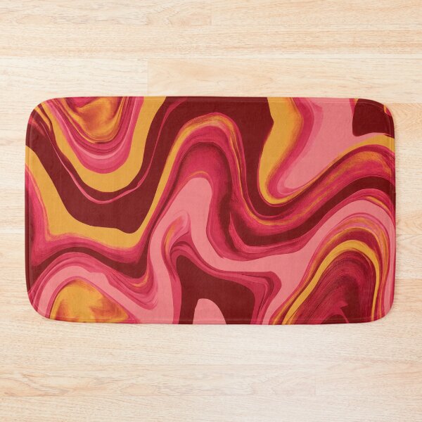 Item preview, Cherry Red, Coral Pink & Mustard Psychedelic Swirl designed and sold by AlfiB.