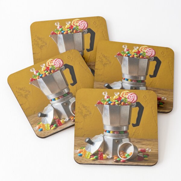 Item preview, Italian moka pot with candies designed and sold by Cafetera Moka Italiana.