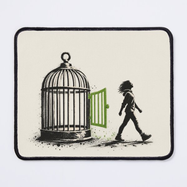 Item preview, Freedom Escape Birdcage | Street Art Liberation designed and sold by Moons Studio.