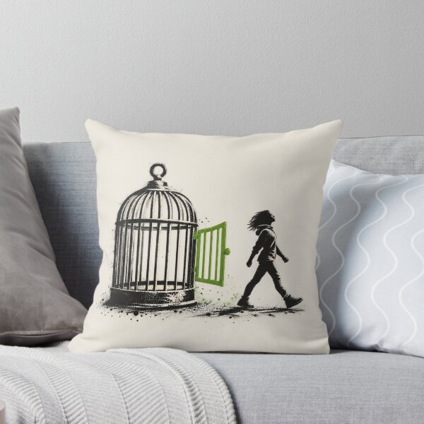 Item preview, Freedom Escape Birdcage | Street Art Liberation designed and sold by Moons Studio.