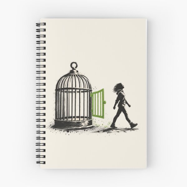Item preview, Freedom Escape Birdcage | Street Art Liberation designed and sold by Moons Studio.