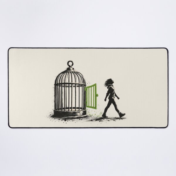 Item preview, Freedom Escape Birdcage | Street Art Liberation designed and sold by Moons Studio.