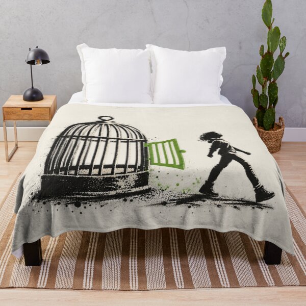 Item preview, Freedom Escape Birdcage | Street Art Liberation designed and sold by Moons Studio.
