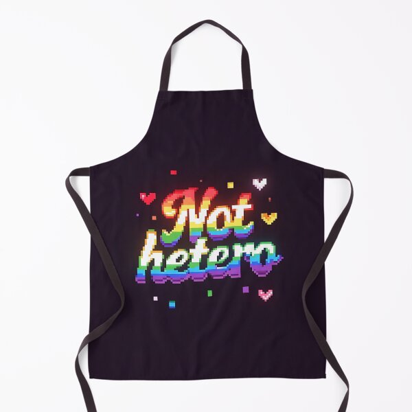 Item preview, Not Hetero Rainbow Pixel Pride designed and sold by ZhivanCrimson.