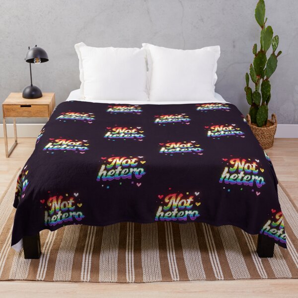 Item preview, Not Hetero Rainbow Pixel Pride designed and sold by ZhivanCrimson.