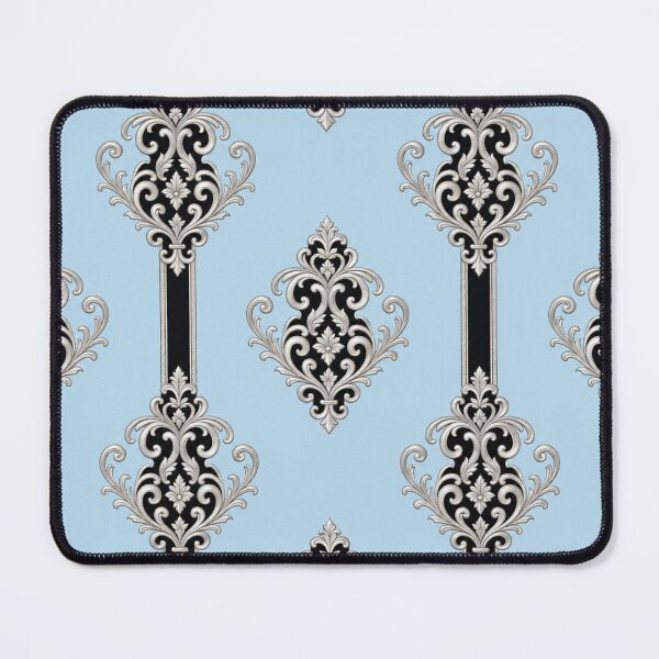 Item preview, Ice Blue, Black Stripes & Silver Baroque designed and sold by DesignsByPrnces.