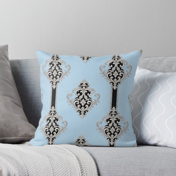 Item preview, Ice Blue, Black Stripes & Silver Baroque designed and sold by DesignsByPrnces.