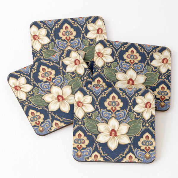 Item preview, Scandinavian Jasmine - Etchnic Nordic Vintage Flower Pattern designed and sold by scicilysimonee.