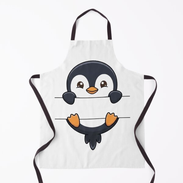 Item preview, Cute Peeking Penguin Name Frame Split Monogram designed and sold by PetalsPaws.