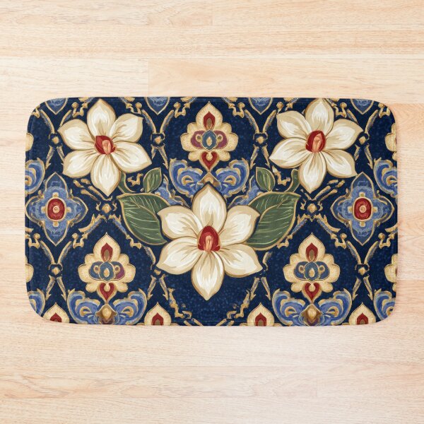 Item preview, Scandinavian Jasmine - Etchnic Nordic Vintage Flower Pattern designed and sold by scicilysimonee.