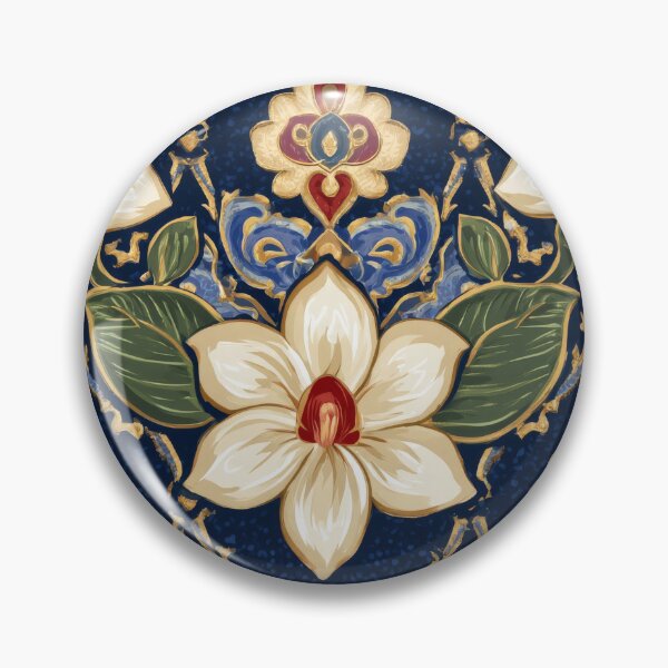 Item preview, Scandinavian Jasmine - Etchnic Nordic Vintage Flower Pattern designed and sold by scicilysimonee.