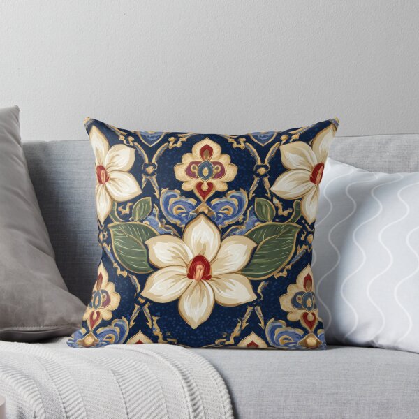 Item preview, Scandinavian Jasmine - Etchnic Nordic Vintage Flower Pattern designed and sold by scicilysimonee.